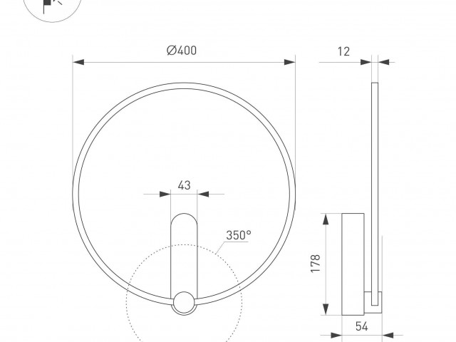 Светильник SP-VINCI-RING-R400-13W Day4000 (BK, 110 deg, 230V) (Arlight, IP20 Металл, 3 года) фото:8