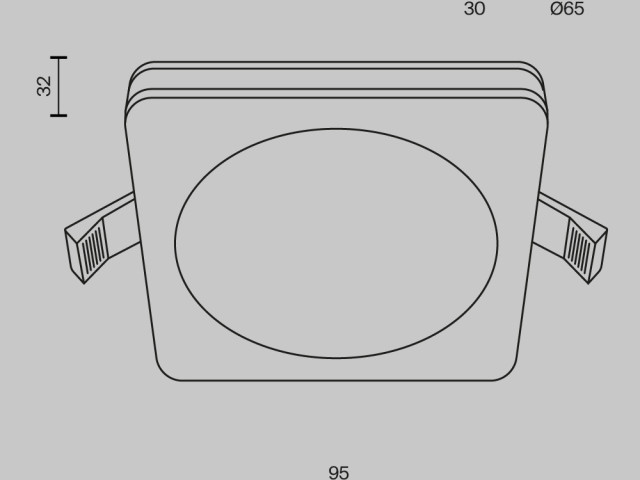 Встраиваемый светильник Technical DL2001-L7B фото:9