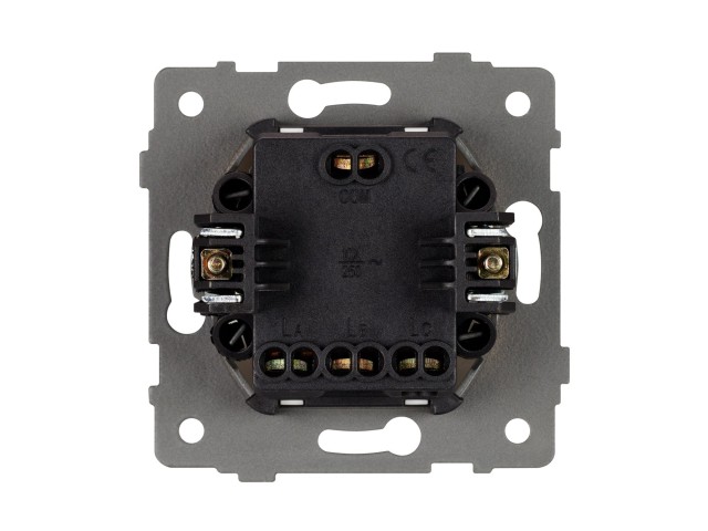 Механизм выключателя трехклавишный непроходной SWT-MK03-PL-WH-V (250V, 10A) (Arlight, -) фото:1