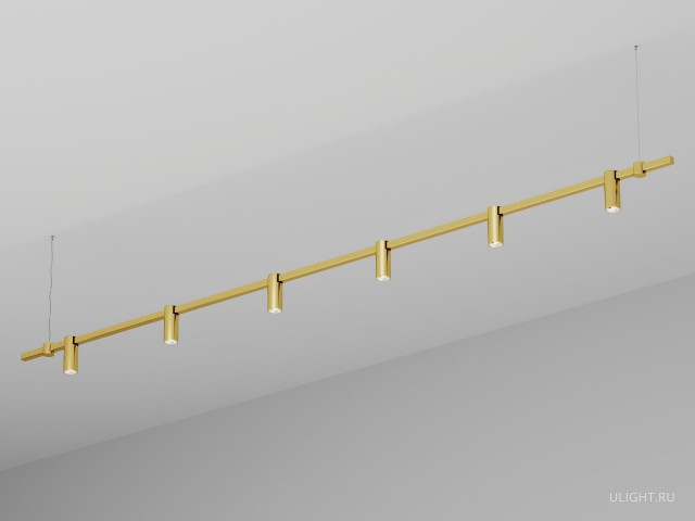 Подвесной светильник HOKASU PL9 (GOLD/3000mm – D55/140mm/3K/60W/38deg) фото:2