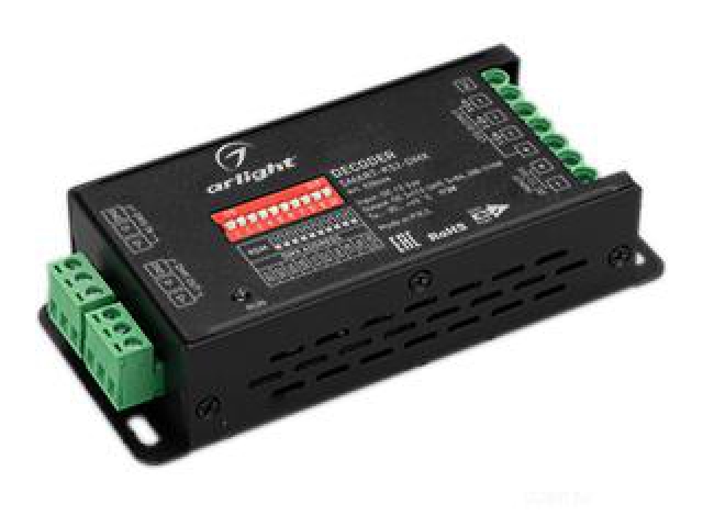 Декодер SMART-K52-DMX (12-24V, 3x8A) (Arlight, IP20 Металл, 5 лет) фото:3