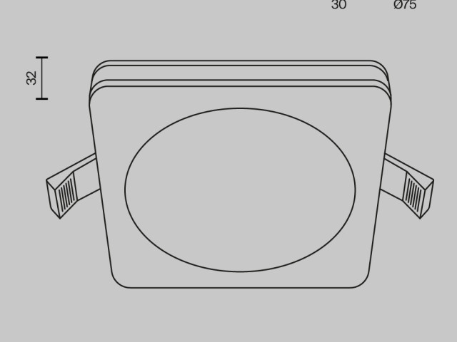 Встраиваемый светильник Technical DL2001-L12B фото:52