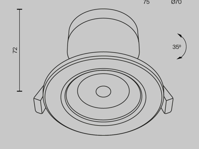 Встраиваемый светильник Technical DL013-6-L9W фото:1