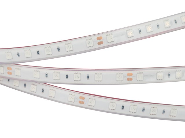 Лента RTW 2-5000PGS 24V Yellow 2x (5060, 300 LED, LUX) (Arlight, 14.4 Вт/м, IP67) фото:12