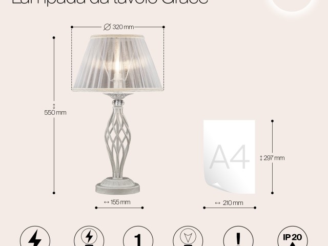 Настольный светильник Maytoni ARM247-00-G фото:5