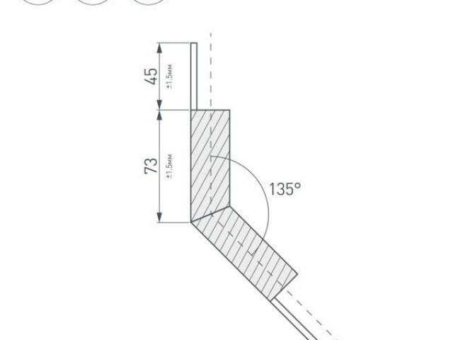 Угол PLS-LOCK-H25-L135W внешний (с экраном MAT-L) (Arlight, Металл) фото:3