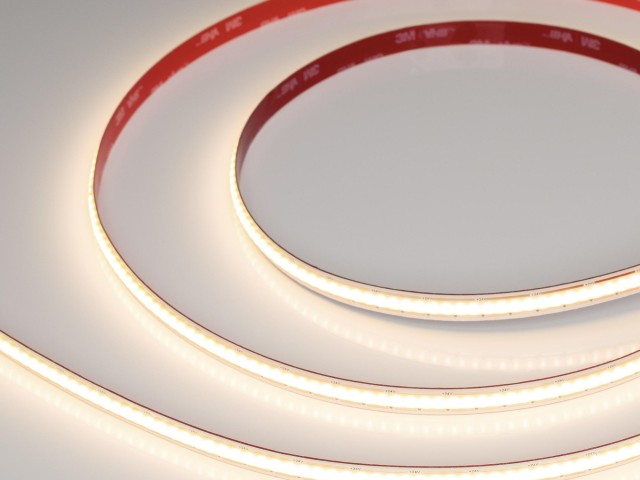 Лента COB-X480-10mm 24V Warm3000 (10 W/m, IP20, 5m, FreeCut) (Arlight, Свободная резка) фото:4