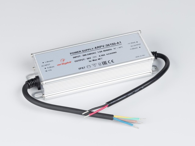 Блок питания ARPV-36150-A1 (36V, 4.16A, 150W) (Arlight, IP67 Металл, 3 года) фото:5