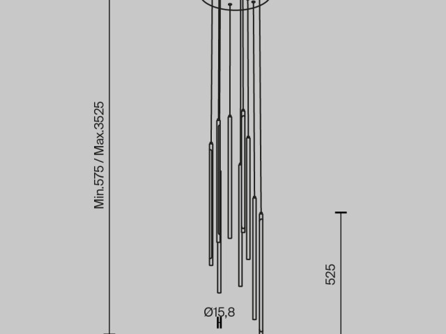 Подвесной светильник Maytoni MOD236PL-L54B3K фото:11