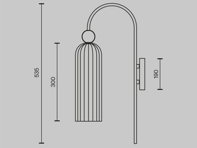 Настенный светильник (бра) Maytoni MOD302WL-01W фото:11