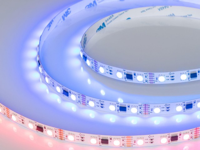 Лента DMX-B60-10mm 12V RGB-PX3 (14 W/m, IP20, 5060, 5m) (Arlight, -) фото:7