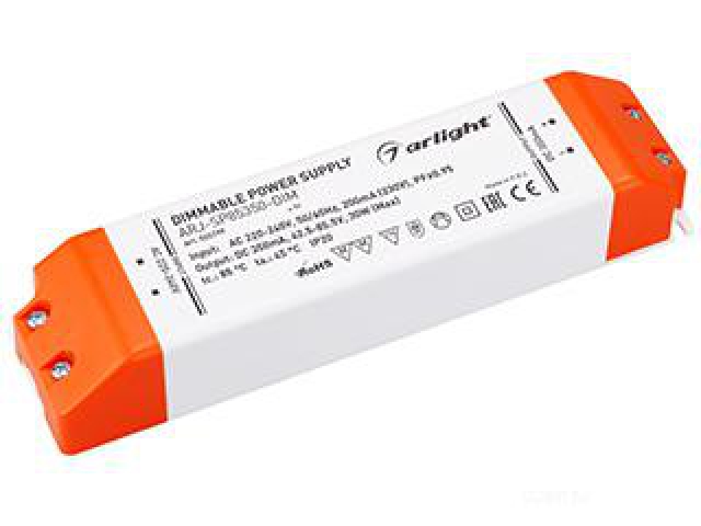 Блок питания ARJ-SP85350-DIM (30W, 350mA, PFC, Triac) (Arlight, IP20 Пластик, 3 года) фото:2