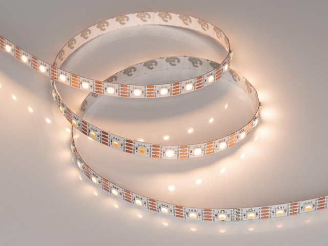 Лента SPI-B60-10mm 12V Warm3000-PX1-RAM (9.3 W/m, IP20, 5060, 5m) (Arlight, бегущий огонь) фото:5