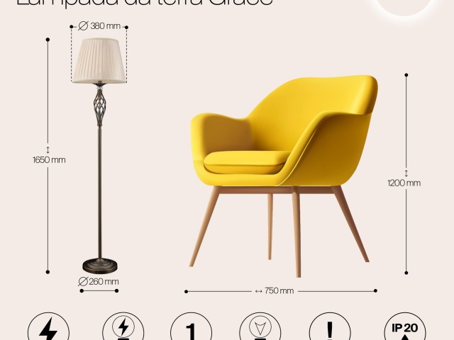 Напольный светильник (торшер) Maytoni RC247-FL-01-R фото:5
