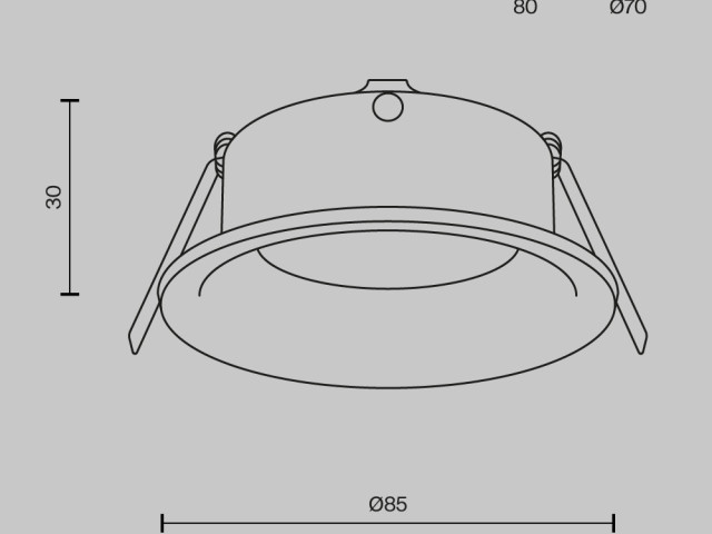 Встраиваемый светильник Technical DL027-2-01B фото:2
