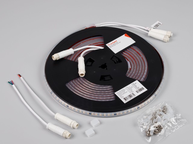 Лента герметичная SPI-PS-A120-12mm 24V White6000-PX6-BPT (11 W/m, IP67, 2835, 5m) (Arlight, бегущий огонь) фото:2