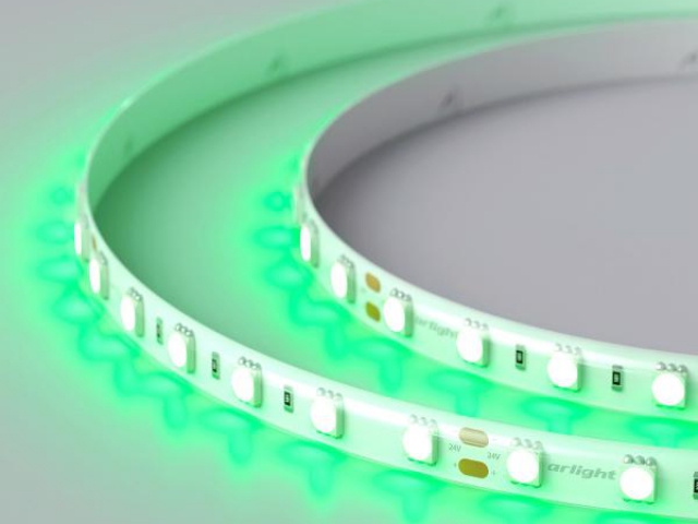 Лента RTW 2-5000SE 24V Green 2x (5060, 300 LED, LUX) (Arlight, 14.4 Вт/м, IP65) фото:10