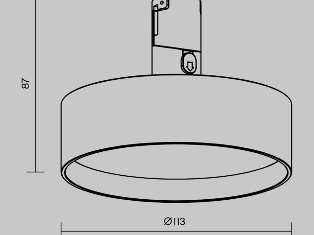Трековый светильник Technical TR204-1-12W3K-B фото:1