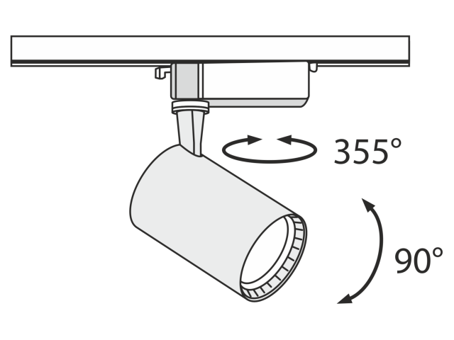 Трековый светильник Technical TR003-1-12W3K-W фото:3