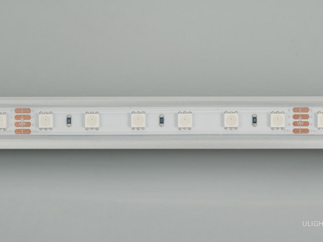 Лента RTW 2-5000P 24V RGB 2x (5060, 300 LED, LUX) (Arlight, 14.4 Вт/м, IP66) фото:15