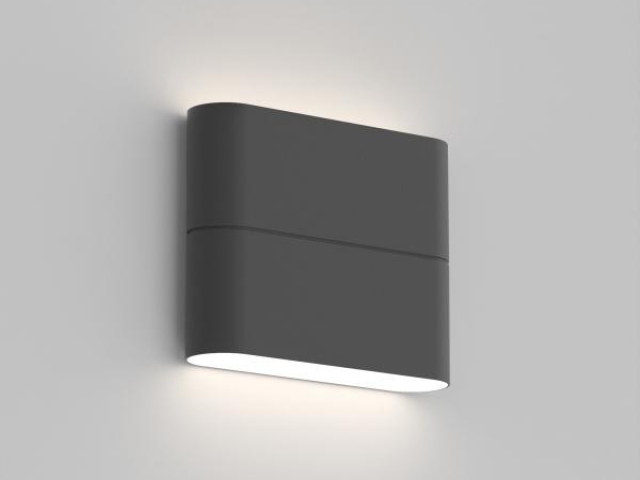 Светильник SP-WALL-FLAT-S110x90-2x3W Day4000 (GR, 120 deg, 230V) (Arlight, IP54 Металл, 3 года) фото:3