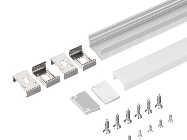 Профиль с экраном SL-SLIM20-H13-2000 ANOD+OPAL (Arlight, Алюминий) фото:8