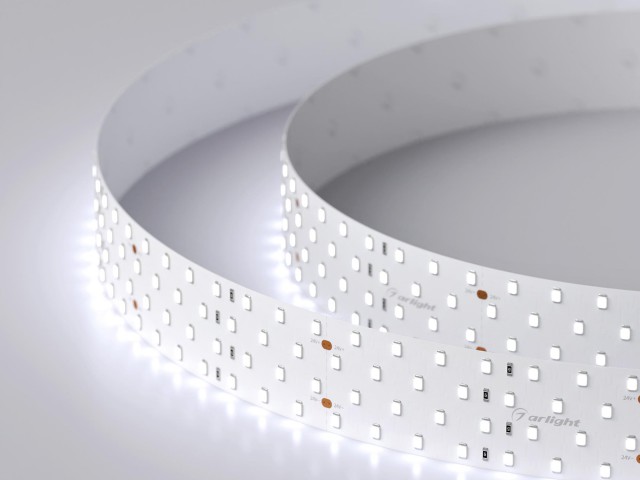 Лента RT 2-2500 24V Cool 8K 4x2 (2835, 700 LED, LUX) (Arlight, 30 Вт/м, IP20) фото:4