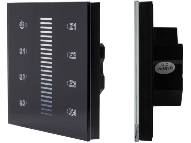 INTELLIGENT ARLIGHT Сенсорная панель DALI-901-11-ADDR-3SC-DIM-DT6-IN Black (BUS) (IARL, IP20 Пластик, 3 года) фото:1