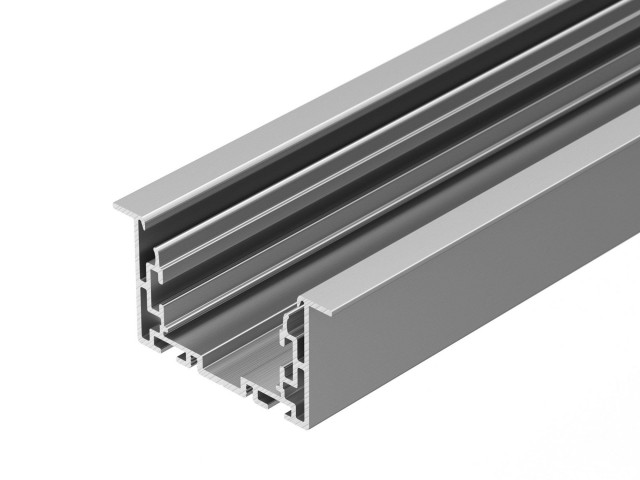 Профиль с экраном S2-LINIA69-F-2500 ANOD+OPAL (Arlight, Алюминий) фото:2