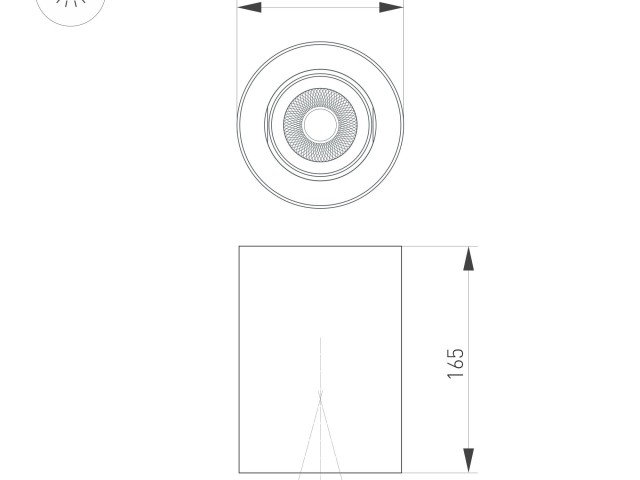 Светильник SP-FOCUS-R132-24W Warm3000 (BK, 24 deg, 230V) (Arlight, IP54 Металл, 5 лет) фото:1