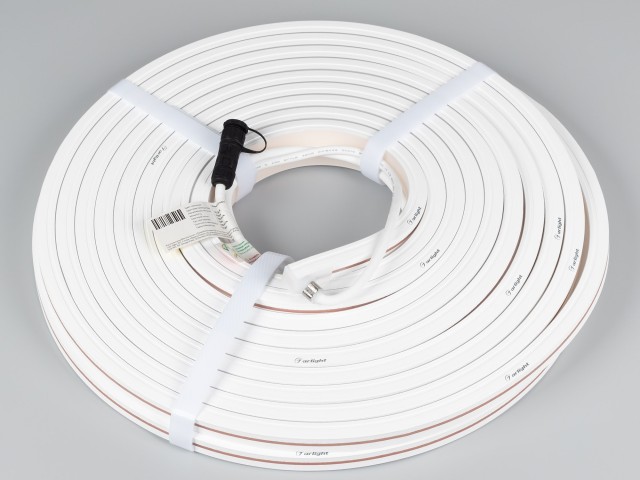 Лента герметичная MOONLIGHT-TOP-X320-13x12mm 24V Day4000 (5 W/m, IP67, sauna, 15m, wire x2) (Arlight, Вывод вниз, 3 года) фото:3