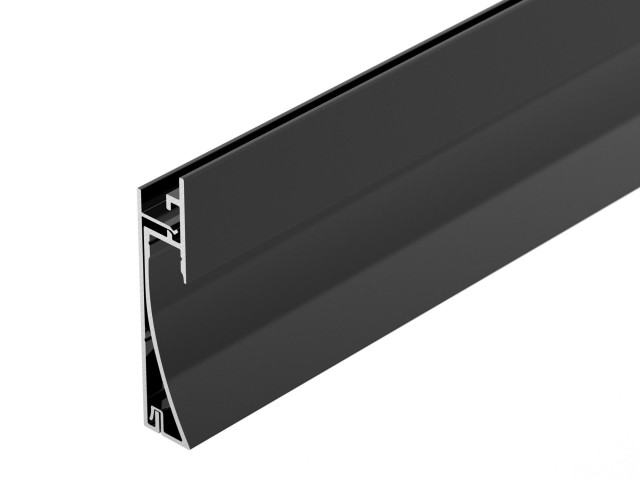 Профиль PLINTUS-H58-F-2000 BLACK (Arlight, Алюминий) фото:1