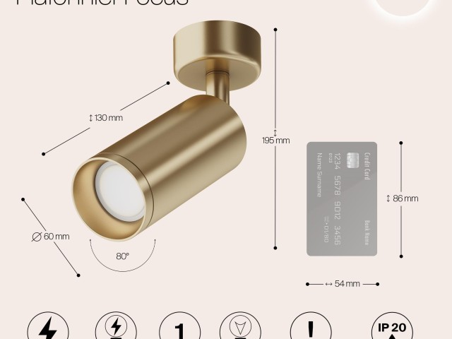 Потолочный светильник Technical C017CW-01MG фото:18