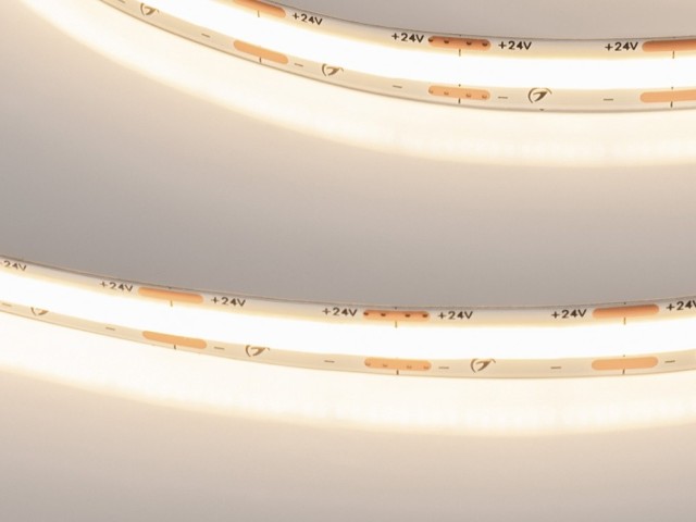 Лента COB-X560-10mm 24V Warm3000 (9.6 W/m, IP20, 10m) (Arlight, 5 лет) фото:2