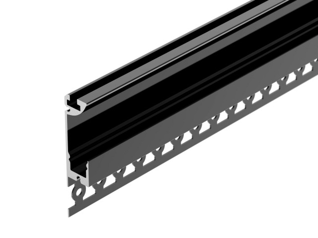 Профиль PLINTUS-FANTOM-L-2000 BLACK (Arlight, Алюминий) фото:3