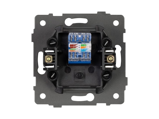 Механизм компьютерной розетки SCT-MPC1-PL-BK-V (RJ-45, CAT6) (Arlight, -) фото:5
