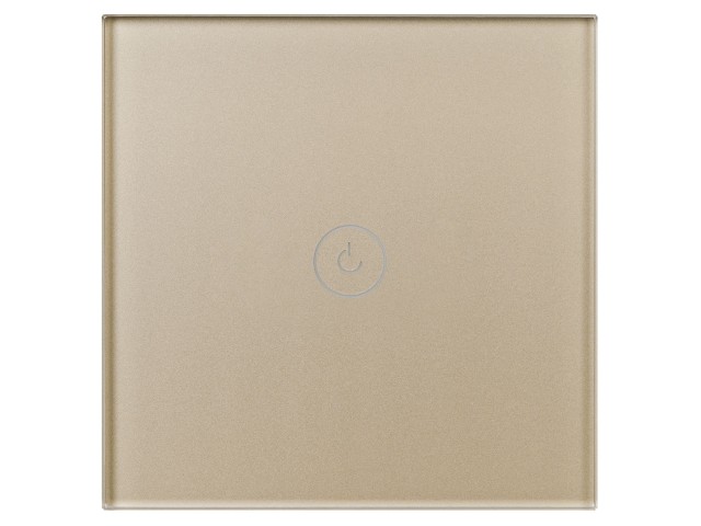 Выключатель сенсорный SWT-OMALI-S01-ZB-GD (250V, 10A, Zigbee) (Arlight, Стекло) фото:1
