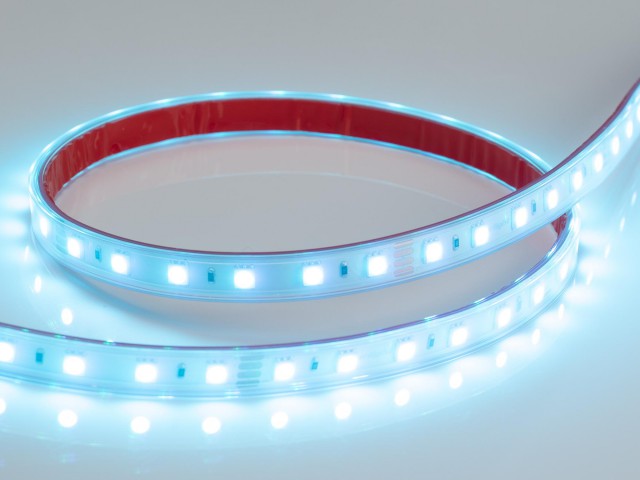 Лента RTW 2-5000P 24V RGB 2x (5060, 300 LED, LUX) (Arlight, 14.4 Вт/м, IP66) фото:17