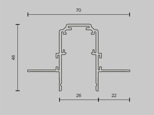 Шинопровод встраиваемый Technical TRX034-423.12W фото:2