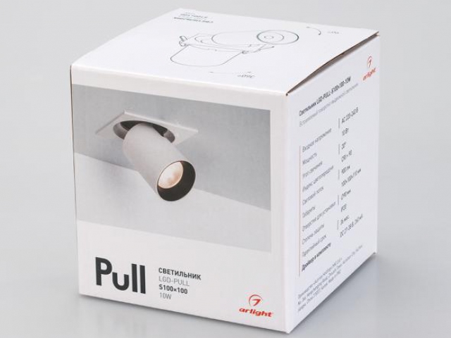 Светильник LGD-PULL-R100-10W Day4000 (WH, 20 deg) (Arlight, IP20 Металл, 3 года) фото:26