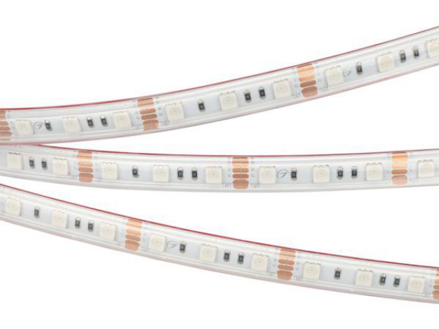Лента герметичная RTW-PS-B60-12mm 12V RGB (14.4 W/m, IP67, 5060, 5m) (Arlight, 14.4 Вт/м, IP67) фото:6