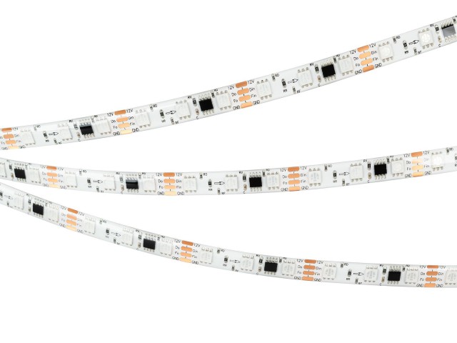 Лента герметичная SPI-SE-B60-10mm 12V RGB-PX3-BPT (12 W/m, IP65, 5060, 5m) (Arlight, бегущий огонь) фото:6