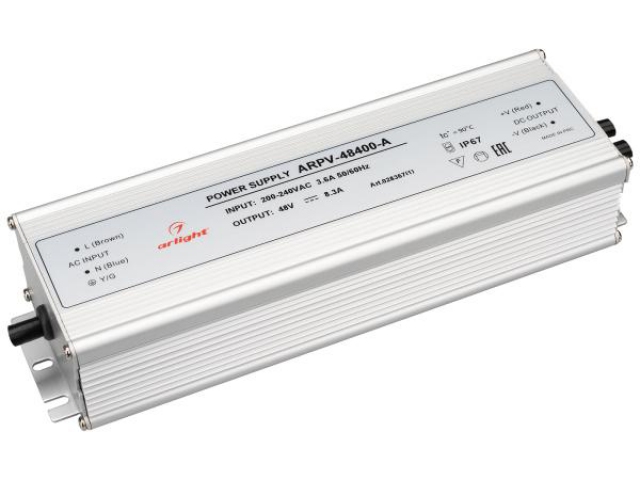 Блок питания ARPV-48400-A (48V, 8.3A, 400W) (Arlight, IP67 Металл, 3 года) фото:5
