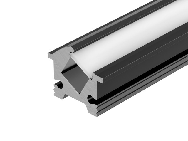 Профиль SL-BEVEL-H12-F13-2000 ANOD BLACK (Arlight, Алюминий) фото:1