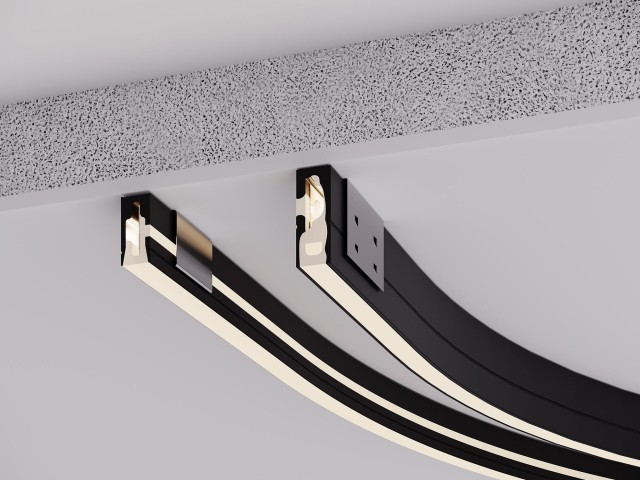 Силиконовый профиль WPH-FLEX-0612-SIDE-S8-5m BLACK (Arlight, Силикон) фото:1