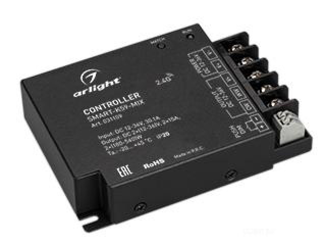 Контроллер SMART-K59-MIX (12-36V, 2x15A, 2.4G) (Arlight, IP20 Металл, 5 лет) фото:2