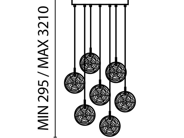 Подвесной светильник Maytoni MOD254PL-07BS фото:17