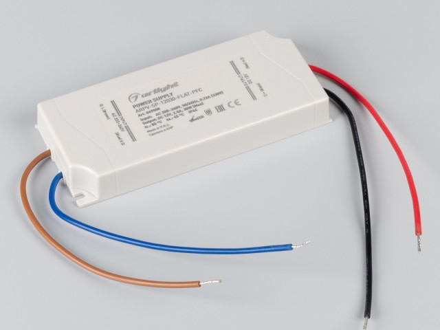 Блок питания ARPV-SP-12030-FLAT-PFC (12V, 2.5A, 30W) (Arlight, IP44 Пластик, 5 лет) фото:2