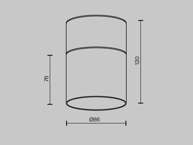 Потолочный светильник Technical C094CL-GX53-B фото:1