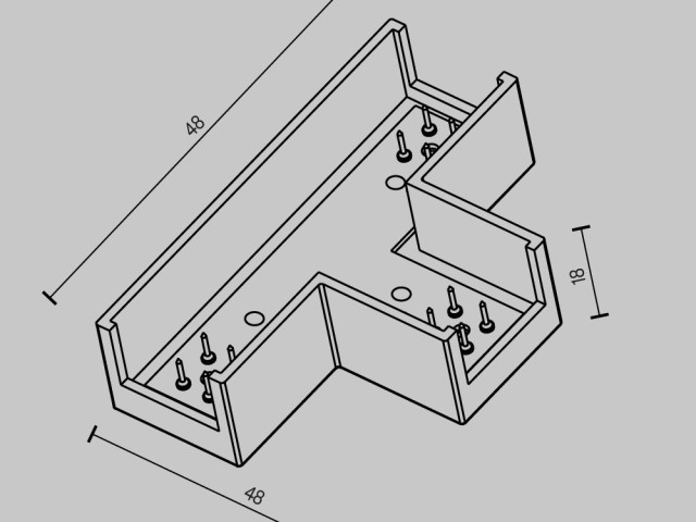 Комплектующие для систем освещения с токоведущими элементами Technical TRA160CT-11B фото:1